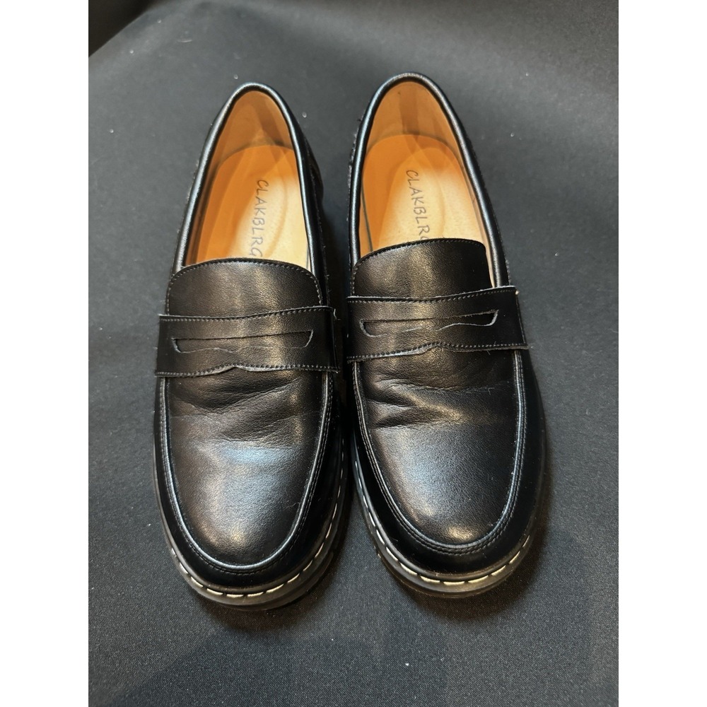 CLAKBLRG women's Black Penney loafer Size 6.5, soft upper, Wuuair - Picture 10 of 12